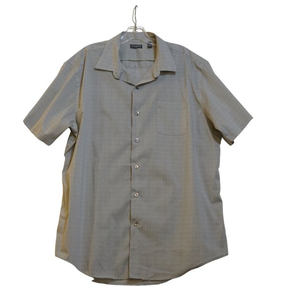 Van Heusen Flex Men Classic Fit Short Sleeves Button-Down Shirt XL - Picture 1 of 10
